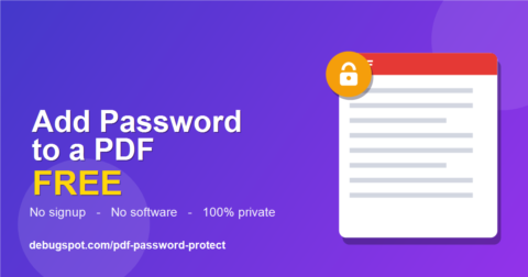 Add password to PDF free with AES-256