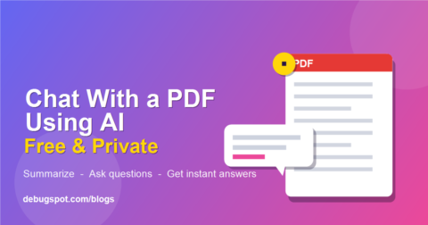 How to chat with a PDF using AI - free and private