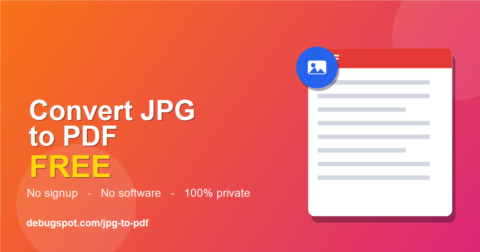 Convert JPG to PDF free online