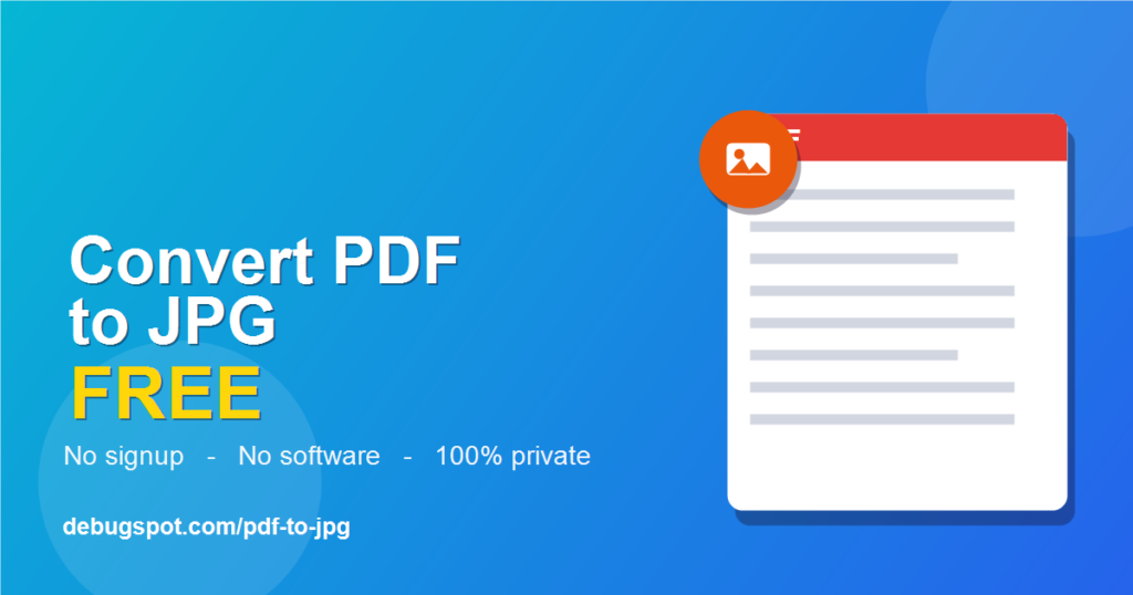 Convert PDF to JPG free online