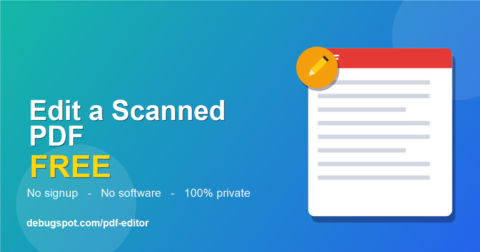 Edit scanned PDF free online