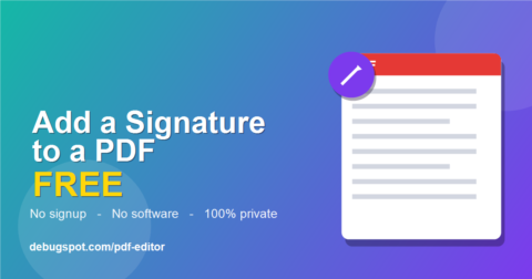 How to add signature to PDF online free
