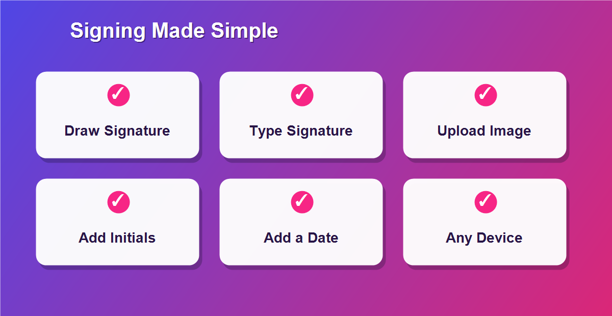 Ways to add a signature to a PDF