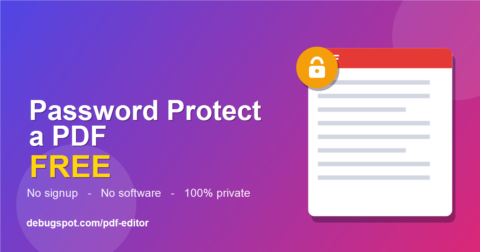 Password protect PDF online free