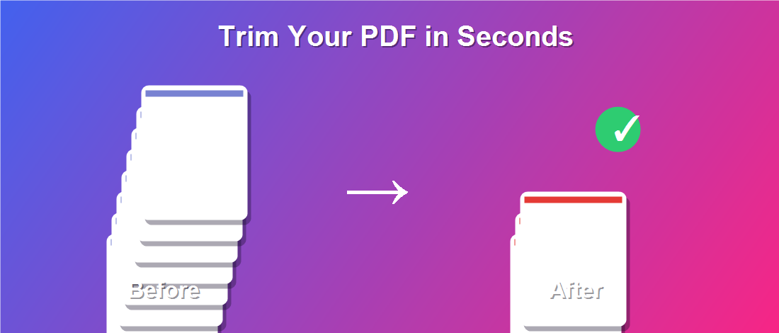 Remove pages from PDF before and after comparison
