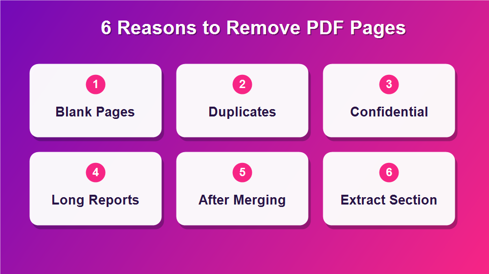 6 reasons to remove pages from PDF