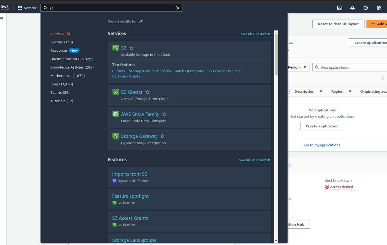 How to open S3 Bucket in AWS