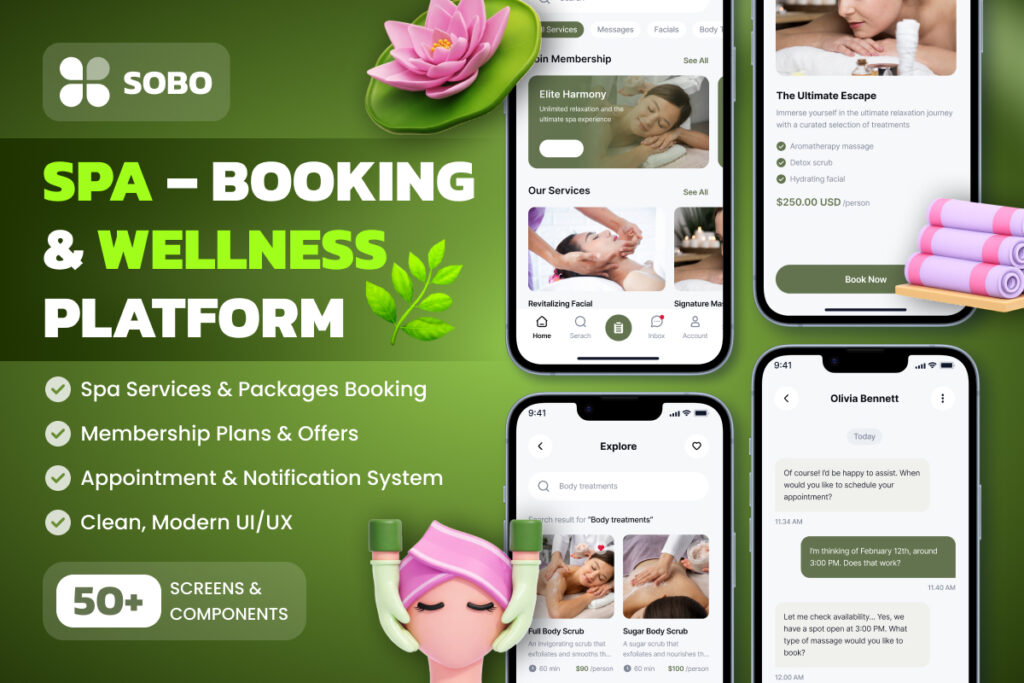 The Ultimate Spa Appointment Booking App – 7 Powerful Features of SOBO Spa